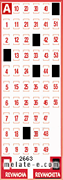 Volante ganador del sorteo de Revanchita con fecha del miércoles  12 de junio de 2013