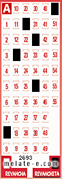 Volante ganador del sorteo de Revanchita con fecha del miércoles  25 de septiembre de 2013