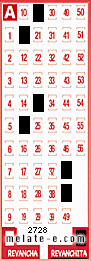 Volante ganador del sorteo de Revanchita con fecha del domingo  26 de enero de 2014
