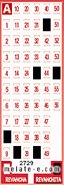Volante ganador del sorteo de Revanchita con fecha del miércoles  29 de enero de 2014