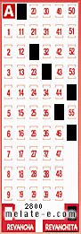 Volante ganador del sorteo de Revanchita con fecha del domingo   5 de octubre de 2014