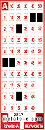 Volante ganador del sorteo 2817 de Revanchita