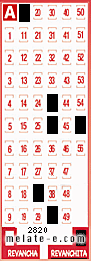 Volante ganador del sorteo 2820 de Revanchita