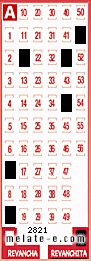 Volante ganador del sorteo 2821 de Revanchita