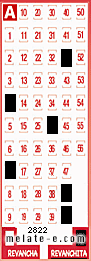 Volante ganador del sorteo 2822 de Revanchita