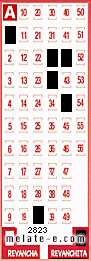 Volante ganador del sorteo 2823 de Revanchita