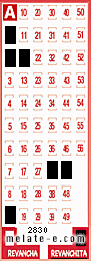 Volante ganador del sorteo 2830 de Revanchita