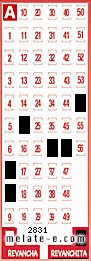 Volante ganador del sorteo 2831 de Revanchita