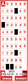 Volante ganador del sorteo 2832 de Revanchita