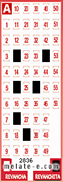 Volante ganador del sorteo 2836 de Revanchita