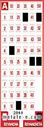 Volante ganador del sorteo 2840 de Revanchita