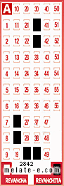 Volante ganador del sorteo 2842 de Revanchita