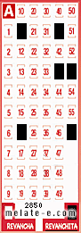 Volante ganador del sorteo 2850 de Revanchita