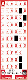 Volante ganador del sorteo 2853 de Revanchita