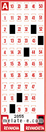 Volante ganador del sorteo 2855 de Revanchita