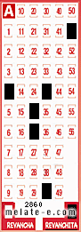 Volante ganador del sorteo 2860 de Revanchita