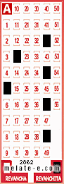Volante ganador del sorteo 2862 de Revanchita