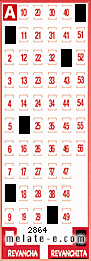 Volante ganador del sorteo 2864 de Revanchita