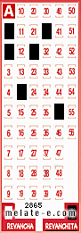 Volante ganador del sorteo 2865 de Revanchita