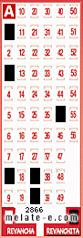 Volante ganador del sorteo 2866 de Revanchita