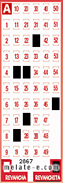 Volante ganador del sorteo 2867 de Revanchita