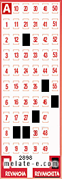 Volante ganador del sorteo de Revanchita con fecha del domingo  13 de septiembre de 2015
