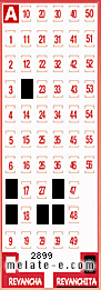 Volante ganador del sorteo de Revanchita con fecha del miércoles  16 de septiembre de 2015