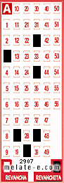 Volante ganador del sorteo de Revanchita con fecha del miércoles  14 de octubre de 2015
