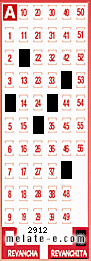 Volante ganador del sorteo de Revanchita con fecha del domingo   1 de noviembre de 2015
