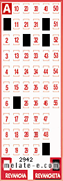 Volante ganador del sorteo de Revanchita con fecha del domingo  14 de febrero de 2016