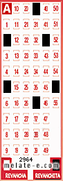 Volante ganador del sorteo 2964 de Revanchita