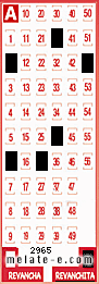 Volante ganador del sorteo 2965 de Revanchita