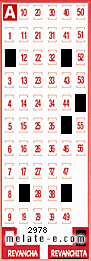 Volante ganador del sorteo 2978 de Revanchita