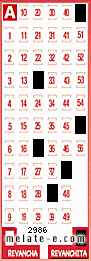 Volante ganador del sorteo 2986 de Revanchita