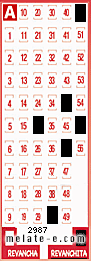 Volante ganador del sorteo 2987 de Revanchita