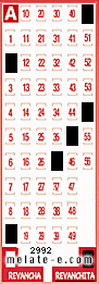 Volante ganador del sorteo 2992 de Revanchita