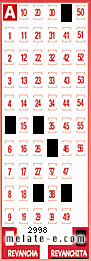 Volante ganador del sorteo 2998 de Revanchita