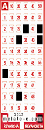 Volante ganador del sorteo 3012 de Revanchita