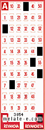 Volante ganador del sorteo 3054 de Revanchita