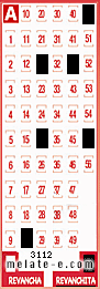 Volante ganador del sorteo 3112 de Revanchita