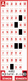 Volante ganador del sorteo 4052 de Revanchita