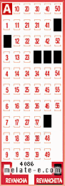 Volante ganador del sorteo 4086 de Revanchita