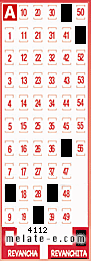 Volante ganador del sorteo 4112 de Revanchita