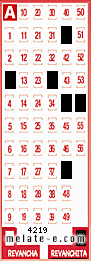 Volante ganador del sorteo 4219 de Revanchita