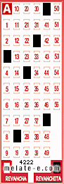 Volante ganador del sorteo 4222 de Revanchita