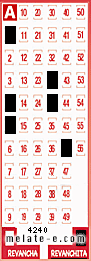 Volante ganador del sorteo 4240 de Revanchita