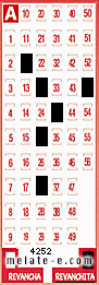 Volante ganador del sorteo 4252 de Revanchita