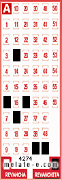 Volante ganador del sorteo 4274 de Revanchita