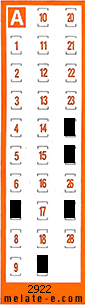 Volante ganador del sorteo 2922 de Chispazo