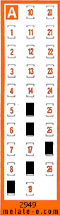 Volante ganador del sorteo 2949 de Chispazo